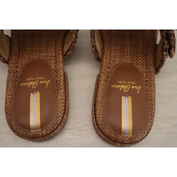 Sam Edelman J0187F2251 WMNs Sz 7M Dark Natural Raffia Elisa 2-Strap Sandals - Picture 11 of 15